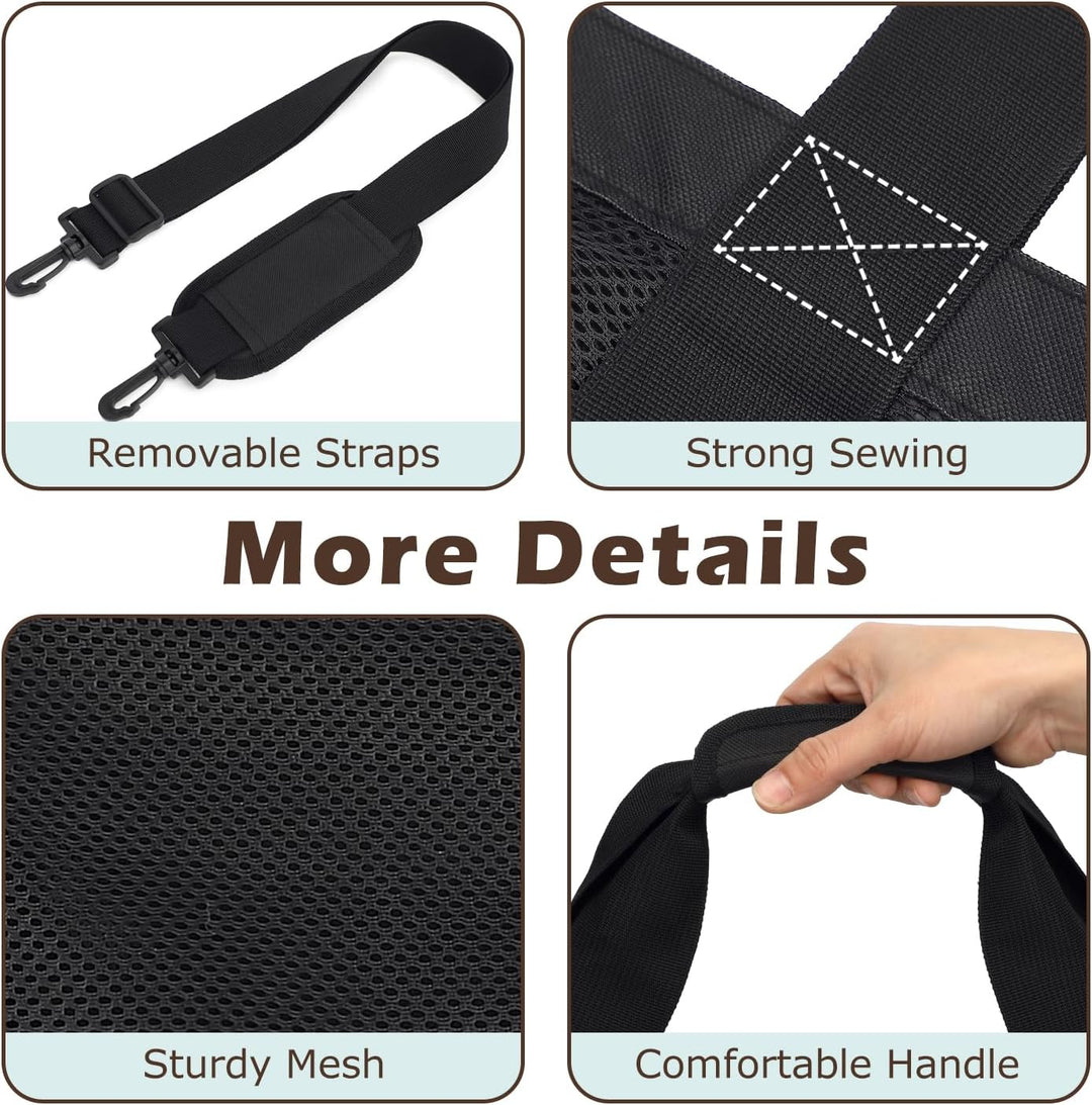 Kaufe 1, Erhalte 1 GRATIS – Extra Große Durchsichtige Mesh-Strandtasche mit 8 Taschen – ClearWave