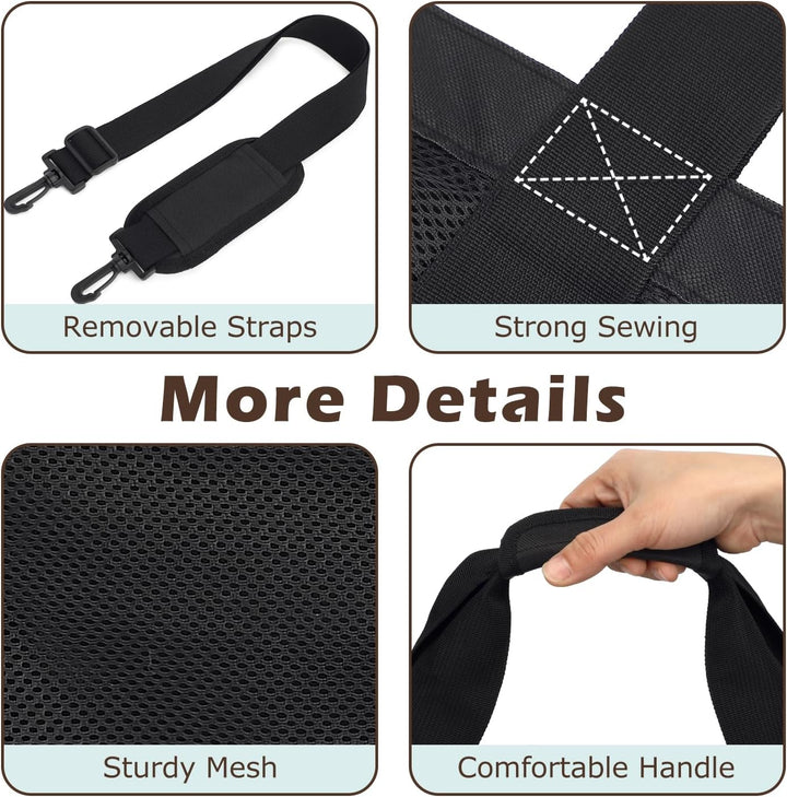 Kaufe 1, Erhalte 1 GRATIS – Extra Große Durchsichtige Mesh-Strandtasche mit 8 Taschen – ClearWave