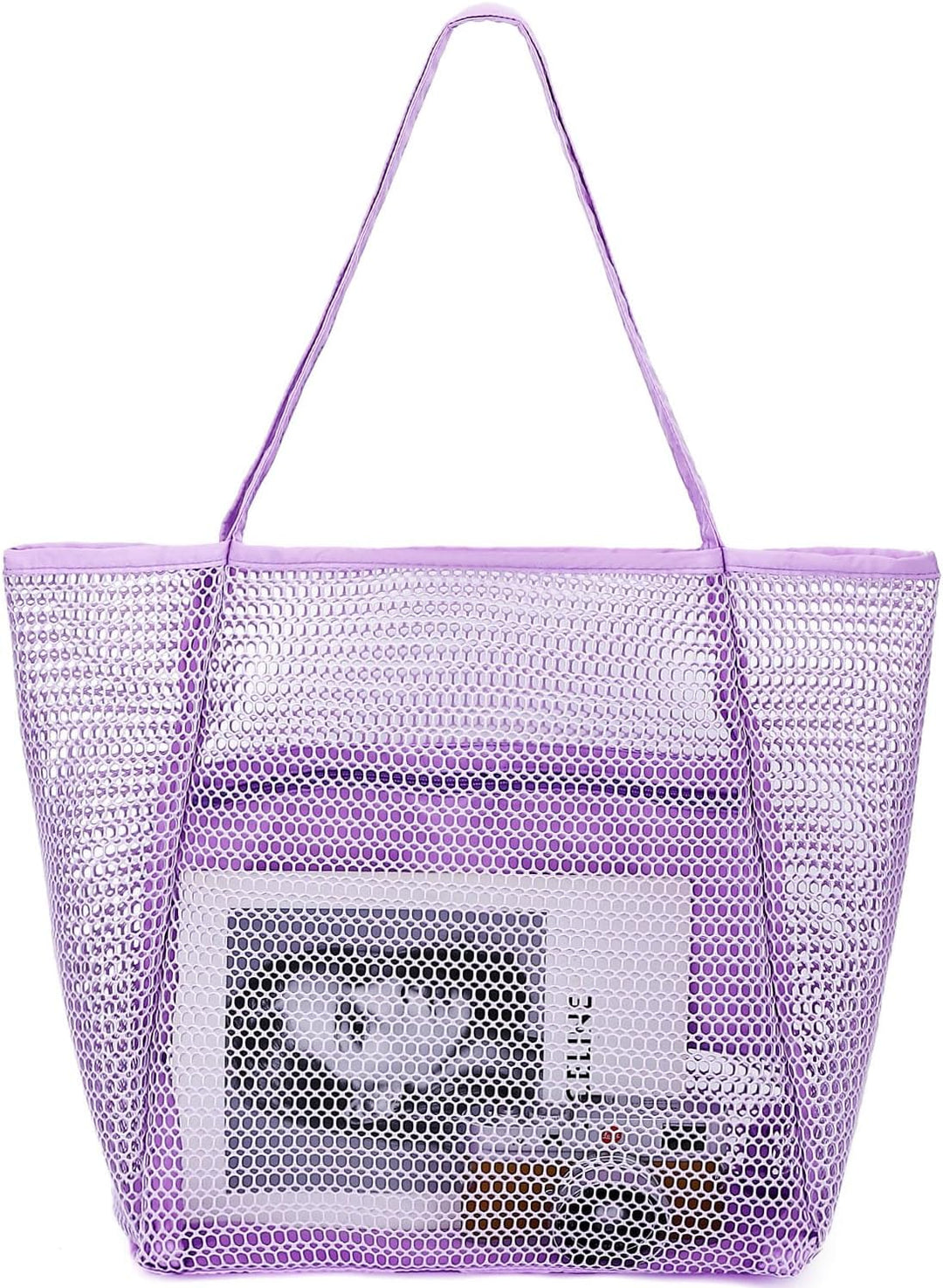 Kaufe 1, Erhalte 1 GRATIS – Extra Große Durchsichtige Mesh-Strandtasche mit 8 Taschen – ClearWave