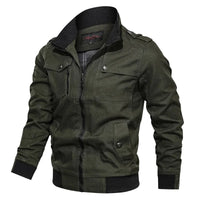 Herren Herbstjacke mit Kragen und Motorrad-Look – Vince