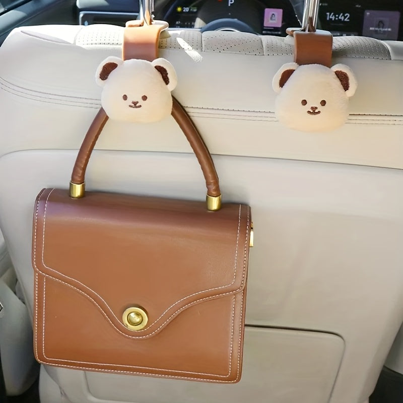 Auto-Rückenlehnenhaken mit Bärendesign – Praktische Aufbewahrung für unterwegs (1+1 Gratis)