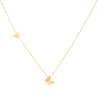 Goldene Schmetterlingskette, zartes Design, Damen-Schmuck, modisches Accessoire, Geschenkidee.
