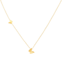 Goldene Schmetterlingskette, zartes Design, Damen-Schmuck, modisches Accessoire, Geschenkidee.