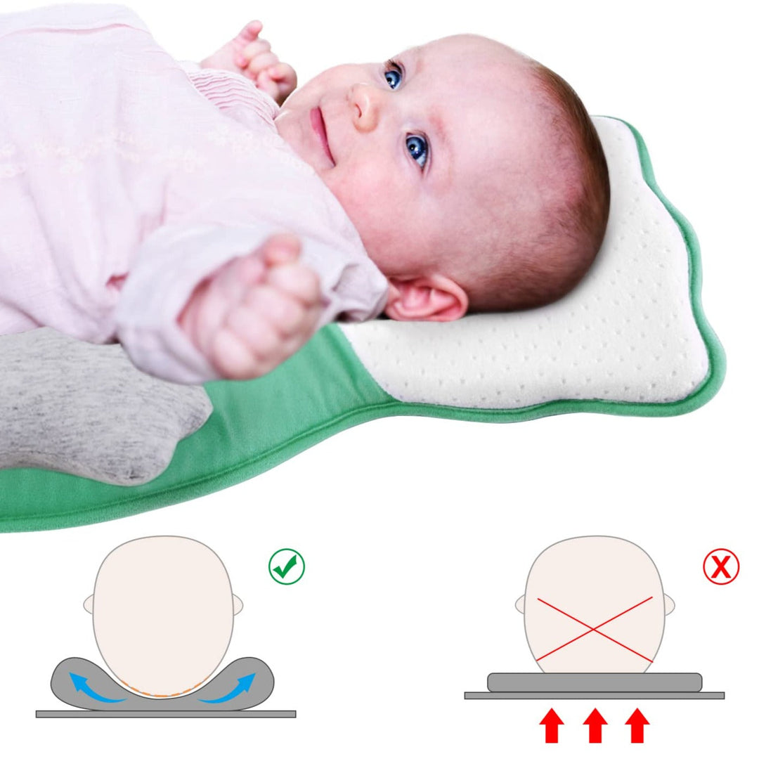 Weiches Neugeborenen-Lagerungskissen mit Beinunterstützung – KuschelNest