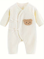 Weiches Baby-Strampler-Set mit Bärenmotiv – Unisex Langarm-Body