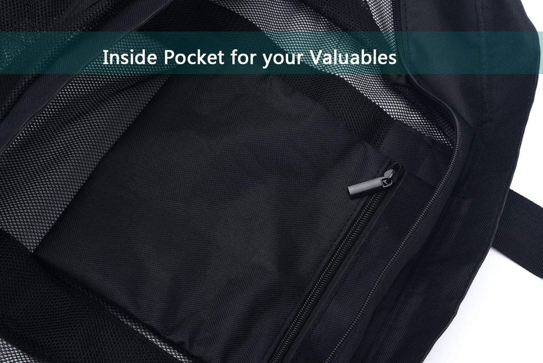 Extra-große Mesh-Strandtasche mit Reißverschluss – sandfreie Tasche (Kaufe 1, erhalte 1 GRATIS)