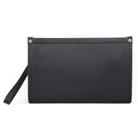 Herren Echtleder Business Clutch mit Fingerabdruckschloss – Schwarz