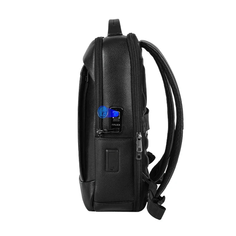 Hochkapazitäts-Business-Laptoprucksack für Herren mit Fingerabdruckschloss – Diebstahlschutz