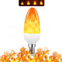 LED-Flammenlampe E27, orange, realistische Flammeneffekte, energiesparend, dekorativ.