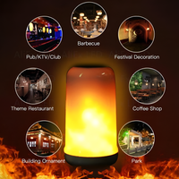 LED-Flammenlampe, dekorativ, warmes Licht, ideal für Bar, Restaurant, Café, Park, Festival.