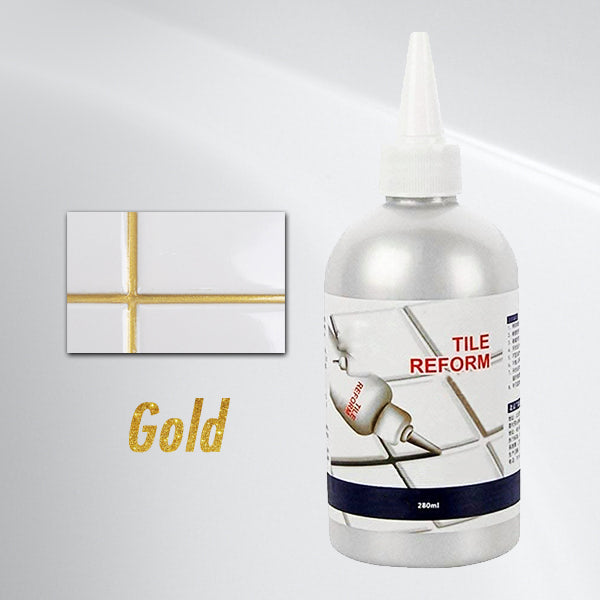 Fliesenfugenfüller Gold 280ml Flasche, Fliesenreparatur, wasserdicht, einfach anzuwenden.
