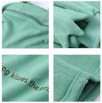 Unisex-Kapuzenpullover mit Frosch-Design – Herbstlicher Froggy-Zauber