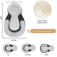 Ergonomisches tragbares Babybett mit Kopfstütze gegen Plattkopf – Schlafcocon