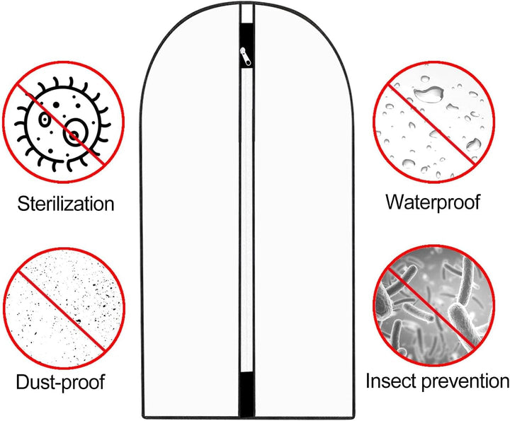 Extra-langes Kleid- & Abendkleid-Kleidersack – 180 cm Schutzhüllen mit Griffen (Kaufe 1, Erhalte 1 GRATIS)
