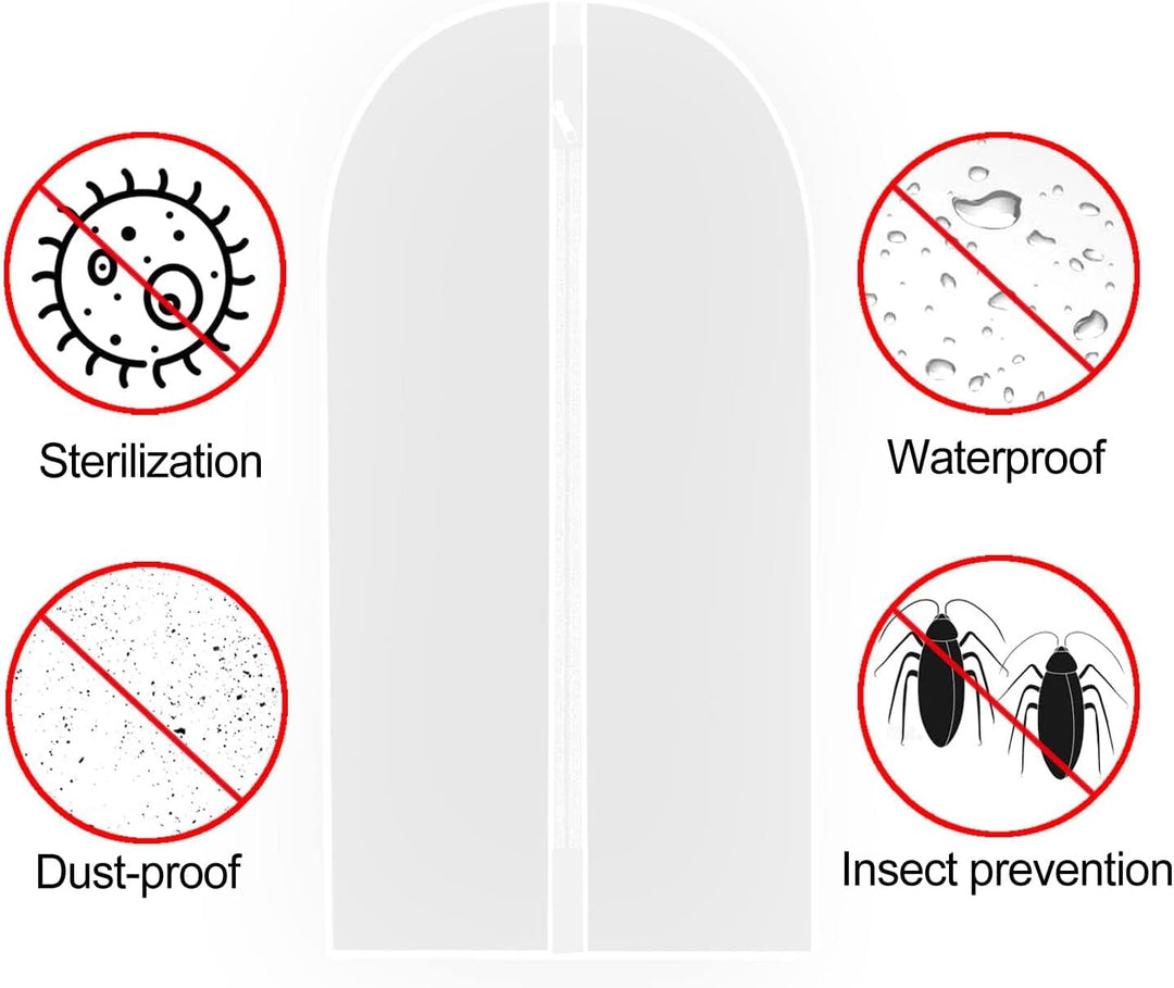 Extra-langes Kleid- & Abendkleid-Kleidersack – 180 cm Schutzhüllen mit Griffen (Kaufe 1, Erhalte 1 GRATIS)