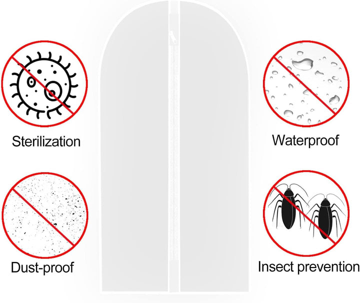 Extra-langes Kleid- & Abendkleid-Kleidersack – 180 cm Schutzhüllen mit Griffen (Kaufe 1, Erhalte 1 GRATIS)