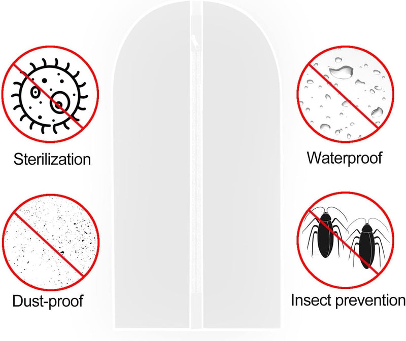 Extra-langes Kleid- & Abendkleid-Kleidersack – 180 cm Schutzhüllen mit Griffen (Kaufe 1, Erhalte 1 GRATIS)