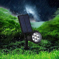 Solarlampe Gartenstrahler LED wetterfest schwarz energieeffizient Außenbeleuchtung