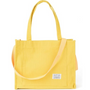 Gelbe Canvas-Tasche mit Tragegriffen und Schulterriemen, modisch und geräumig für den Alltag.