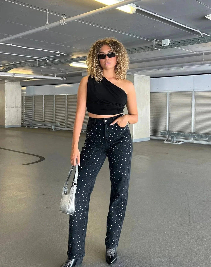 Damen Glitzerjeans für einen strahlenden Look - Jade