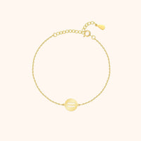 Goldenes Armband mit Wassermann-Symbol, verstellbare Kette, Damen-Schmuck, Geschenkidee.