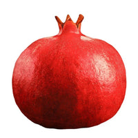 Rotes Granatapfel-Kissen, realistische Simulation, Dekoration, weiches Material, Fruchtform.