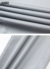 Graue Herrenanzughose aus Bambusfaser, luxuriös, elegant, Frühling/Sommer, KUBRO.