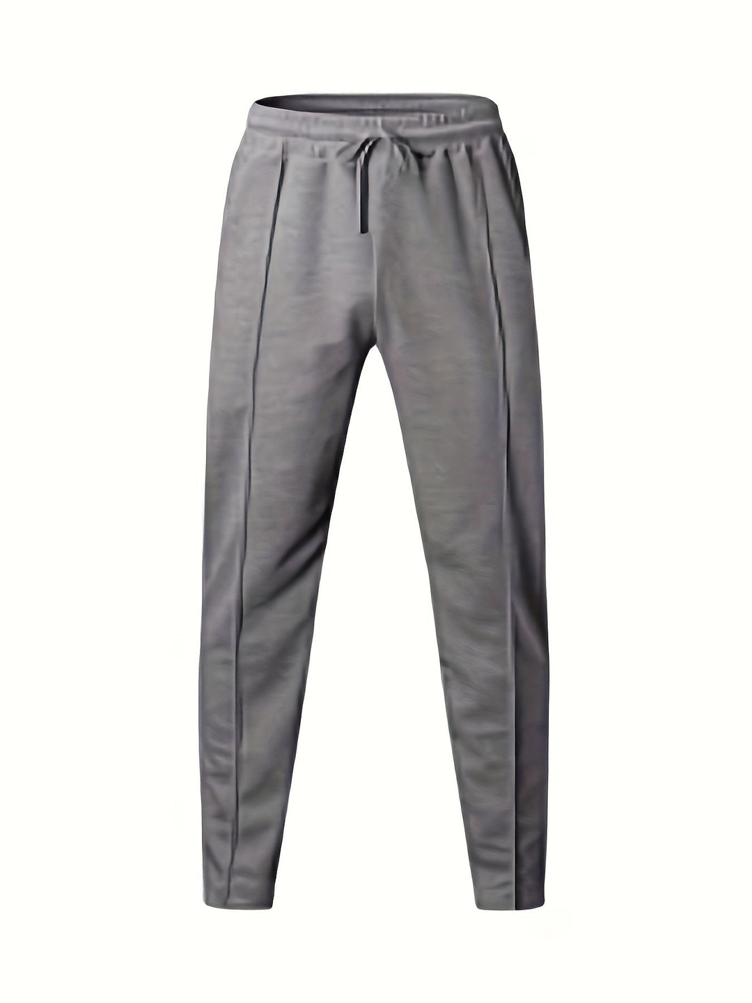Graue Jogginghose aus Baumwolle mit Kordelzug, sportlich, bequem, Herrenmode.