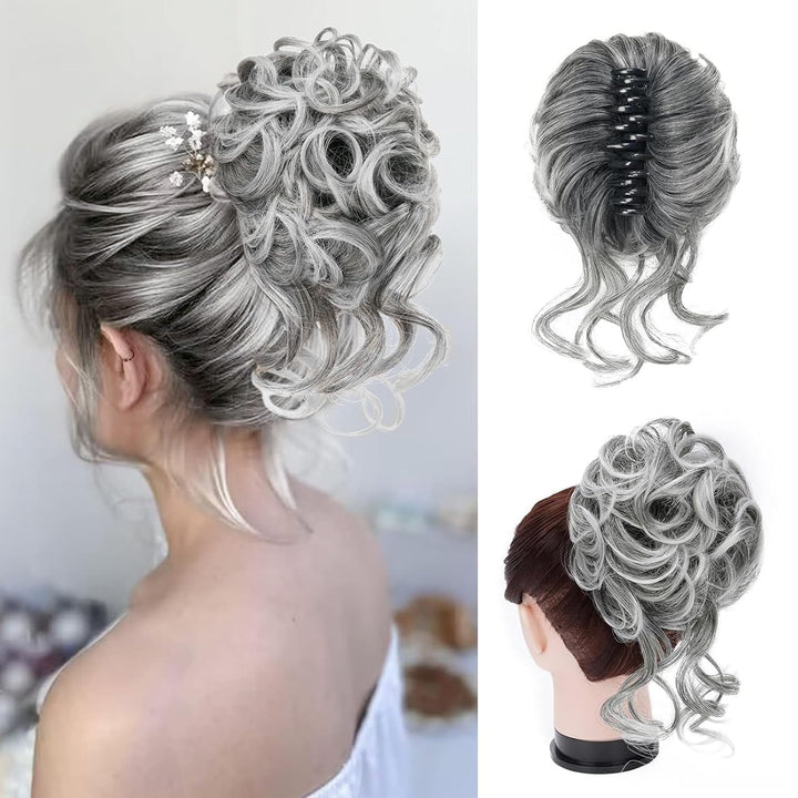 Klemme mit Haarverlängerung für gewundenen Knoten – CurlClip