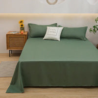 Grünes Bettwäsche-Set aus Baumwolle, modernes Design, Doppelbett, Schlafzimmer-Dekoration.