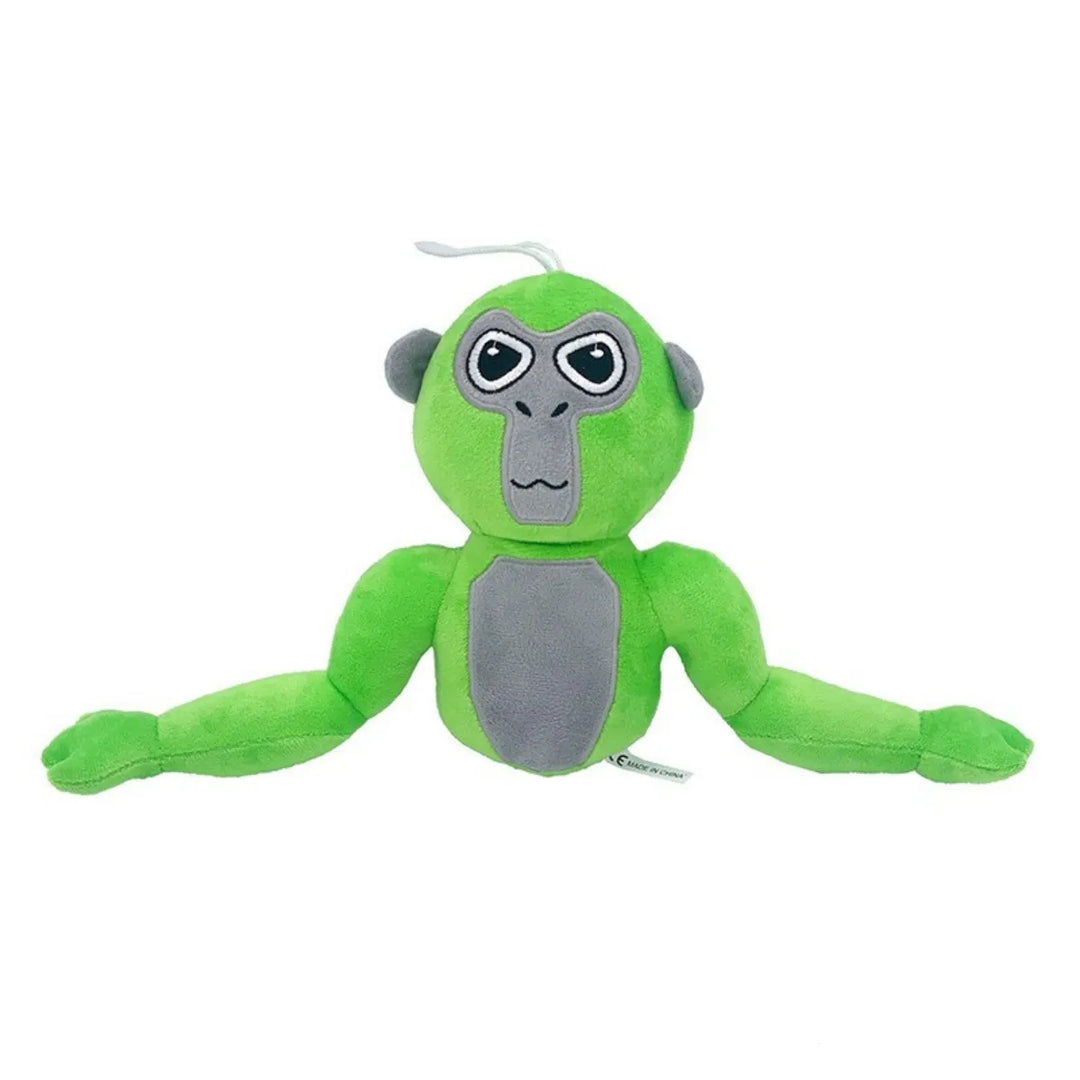 Grünes Gorilla-Plüschtier, weiches Kuscheltier, Kinder-Spielzeug, Geschenkidee, 100% Polyester.