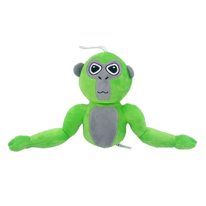 Grünes Gorilla-Plüschtier, weiches Kuscheltier, Kinder-Spielzeug, Geschenkidee, 100% Polyester.