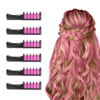 Rosa Haarverlängerung mit Locken, Clip-In, synthetisch, für Frauen, Frisuren, Styling-Zubehör.