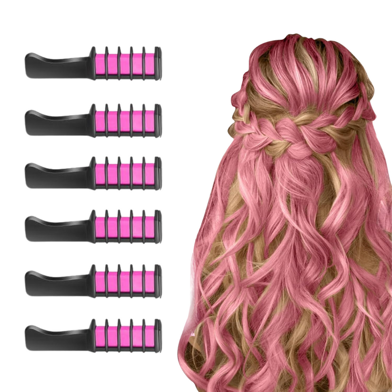 Rosa Haarverlängerung mit Locken, Clip-In, synthetisch, für Frauen, Frisuren, Styling-Zubehör.
