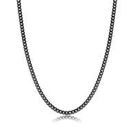 Herren Halskette aus Edelstahl, silber, minimalistisches Design, Schmuck für Männer.