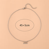 Silberne Halskette mit Wassermann-Anhänger, 45+5 cm, verstellbar, Schmuck für Damen.