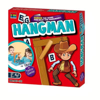 Rotes Hangman-Spiel für Kinder, Familienspiel, ab 3 Jahren, Lernspielzeug, Buchstaben.