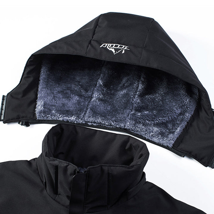 Herrenparka mit abnehmbarer Kapuze – Victor