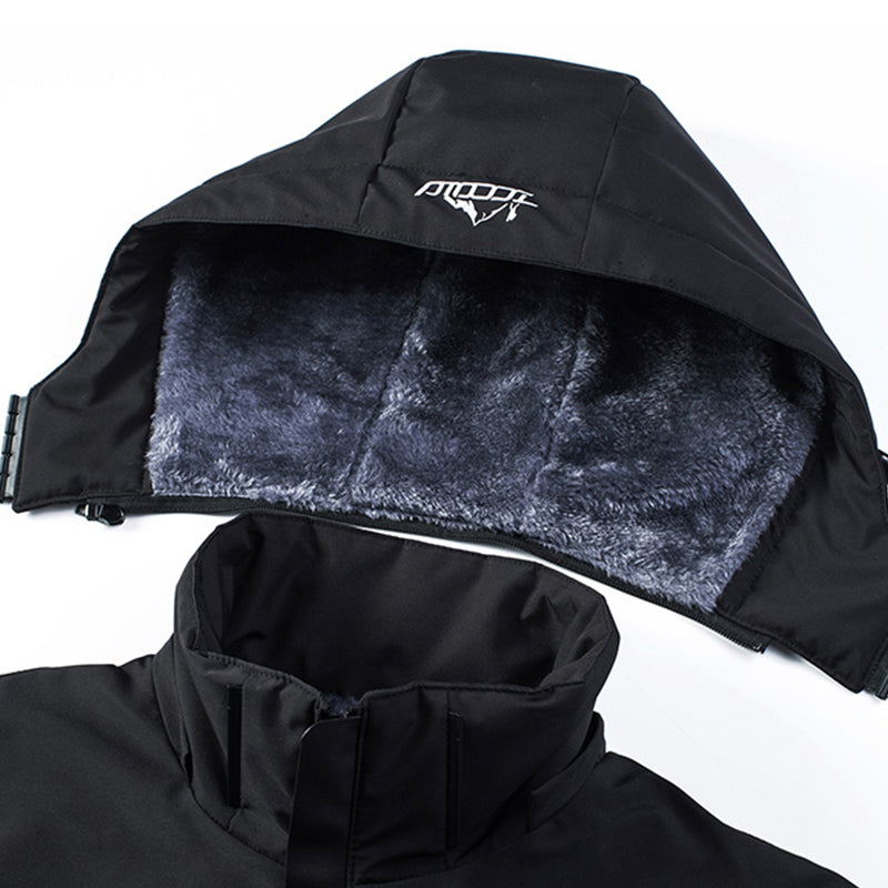 Herrenparka mit abnehmbarer Kapuze – Victor