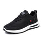 Schwarze Herren-Sneaker, atmungsaktiv, rutschfest, Freizeitschuhe, 2023 Trend.