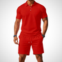 Lässiges Poloshirt- und Shorts-Set für Herren – Enrico