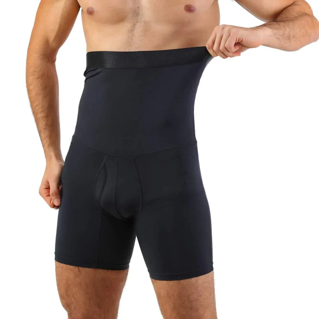 Männer Miederhose, schwarz, figurformend, nahtlos, Bauchkontrolle, Shapewear.