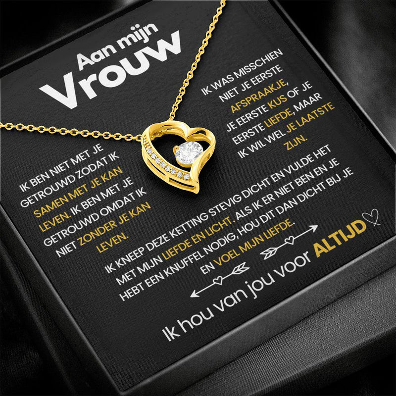 Goldene Herz-Halskette mit Zirkonia, Geschenk für Frauen, romantisches Schmuckstück, Liebe.