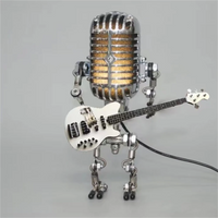Dekorative Mikrofon-Roboterlampe mit Gitarre – Max