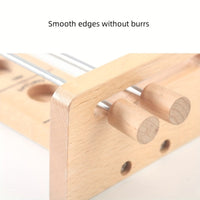 Holz-Küchenmesserhalter mit glatten Kanten, platzsparend, langlebig, ohne Grate.