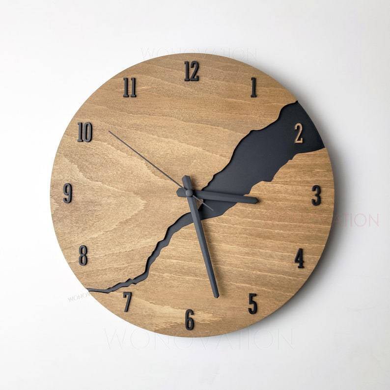 Luxus Holz Wanduhr – Nuvoro