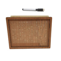 Holztafel mit Multiplikationstabelle und abwischbarem Stift, Lernspielzeug, Mathematik, braun.