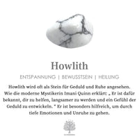 Weißer Howlith-Stein, Marmoroptik, Entspannung, Bewusstsein, Heilung, Edelstein-Dekoration.