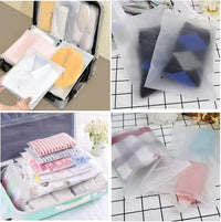 Wiederverwendbare Frosted Zip Beutel – 40er-Pack Kleideraufbewahrungsbeutel mit Lüftungslöchern (Kaufe 1, Erhalte 1 GRATIS)