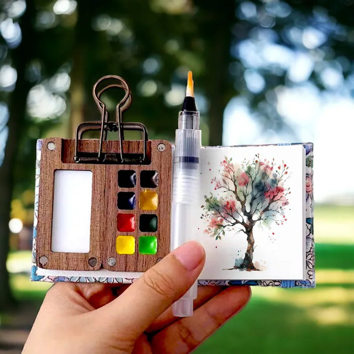 Mobiles Aquarell-Malkasten-Set mit 24 Farben – Jetzt mit 1 kaufen, 1 gratis!